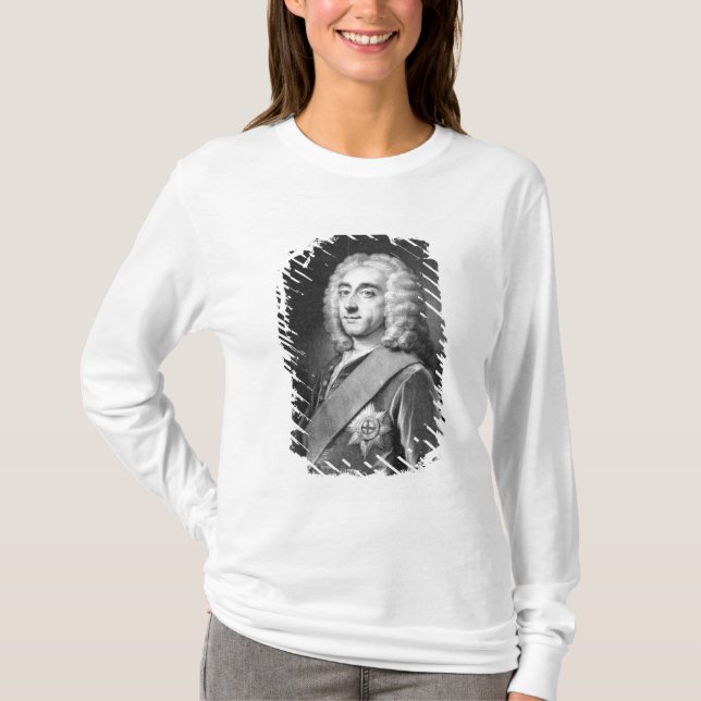 Philip Dormer Stanhope som inristas av John Simon Tee (Framsida)