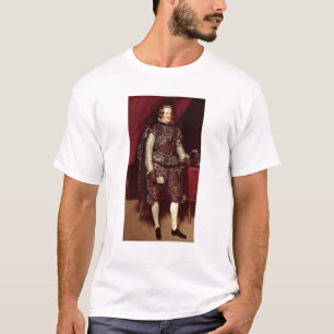 Philip dropp av Spanien i brunt och silver Tee Shirt