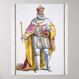 Philip II (1527-98) kung av Spanien från 'Receuil Poster