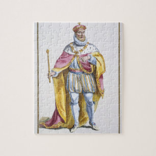 Philip II (1527-98) kung av Spanien från 'Receuil Pussel