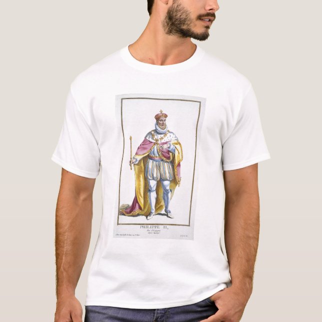 Philip II (1527-98) kung av Spanien från 'Receuil T Shirt (Framsida)