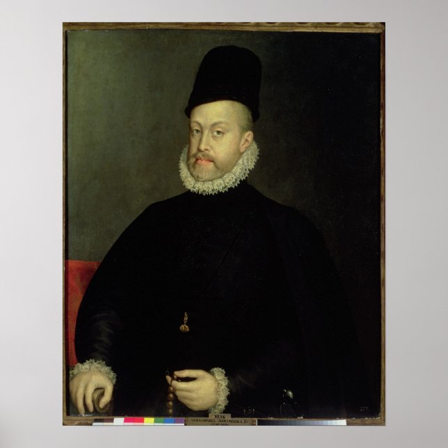 Philip II av Spanien 1565 Poster (Framsidan)