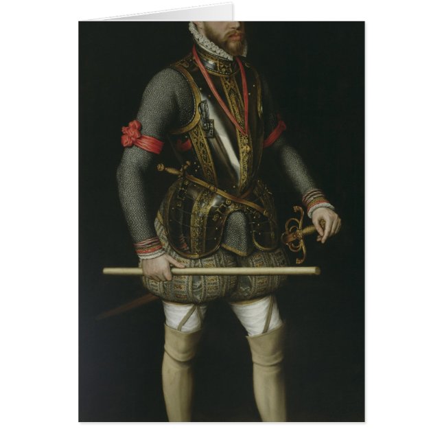 Philip II av Spanien Hälsningskort (Framsidan)