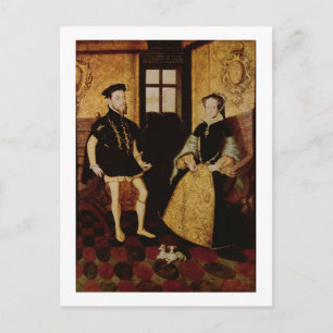 Philip II och Mary I, 1558 Vykort