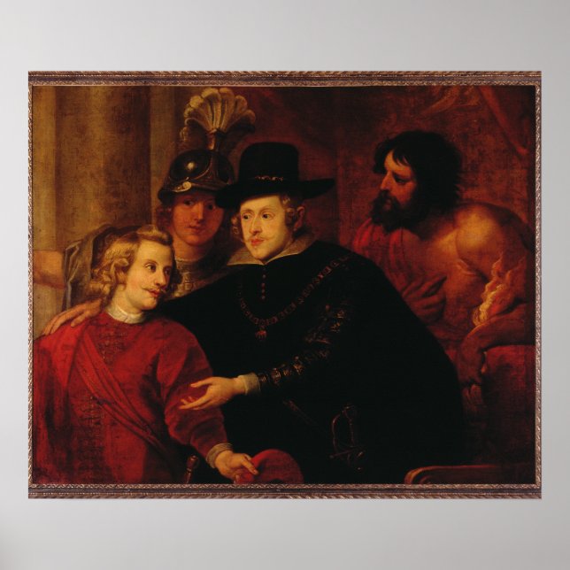 Philip IV och Ferdinand of Austria Poster (Framsidan)