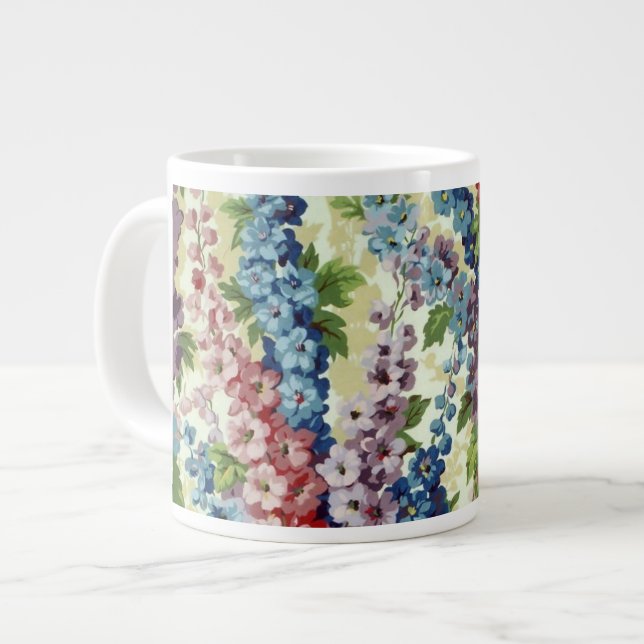 Philip Jacobs Fabric Delphinium Mugg Jumbo Mugg (Framsida vänster)