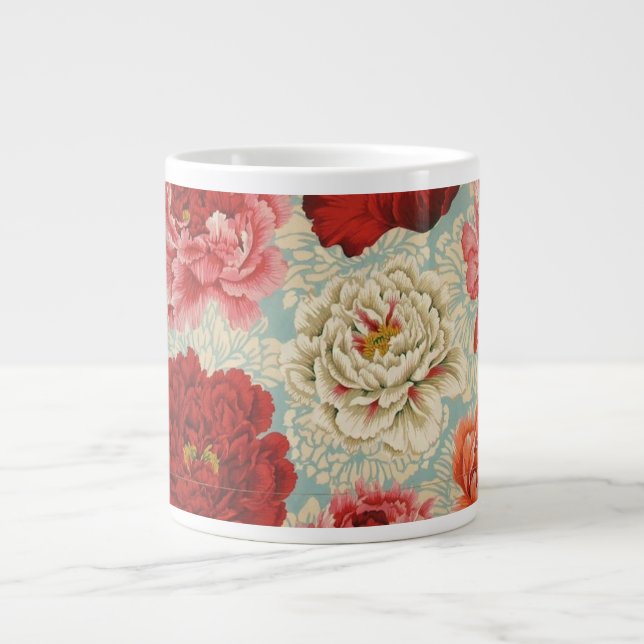 Philip Jacobs Fabric Large Brocade Peony Mugg Jumbo Mugg (Framsidan)