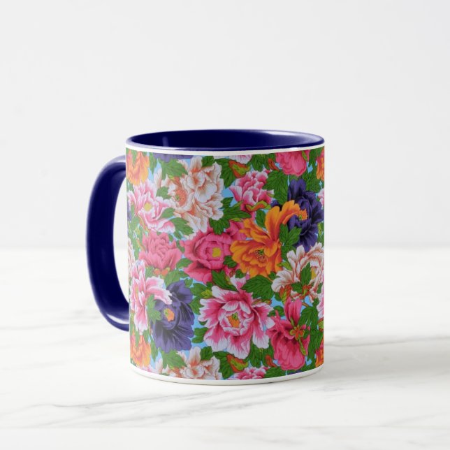 Philip Jacobs Fabric Peony Mugg (Framsida vänster)