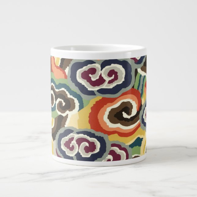 Philip Jacobs Fabric, Tibetan Cloud Rulla Mugg. Jumbo Mugg (Framsidan)