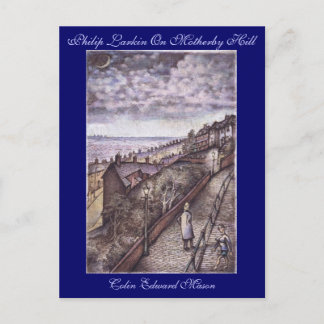 Philip Larkin On Motherby Backe Art Postcard Vykort