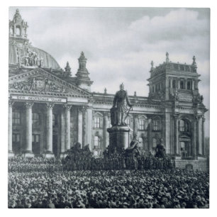 Philipp Scheidemann (1865-1939) ger en adress f Kakelplatta