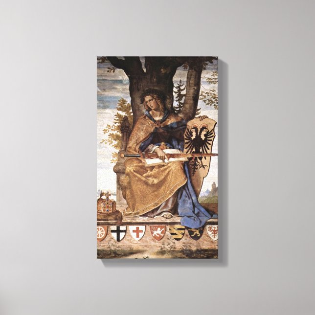 Philipp Veit - Allegorical figur i Germania Canvastryck (Framsida)