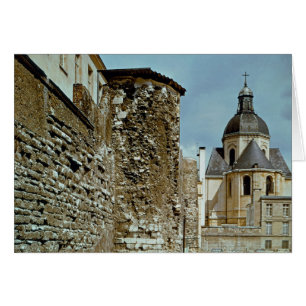 Philippe Auguste rue des Jardins mur Hälsningskort