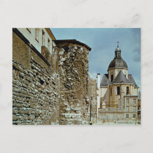 Philippe Auguste rue des Jardins mur Vykort