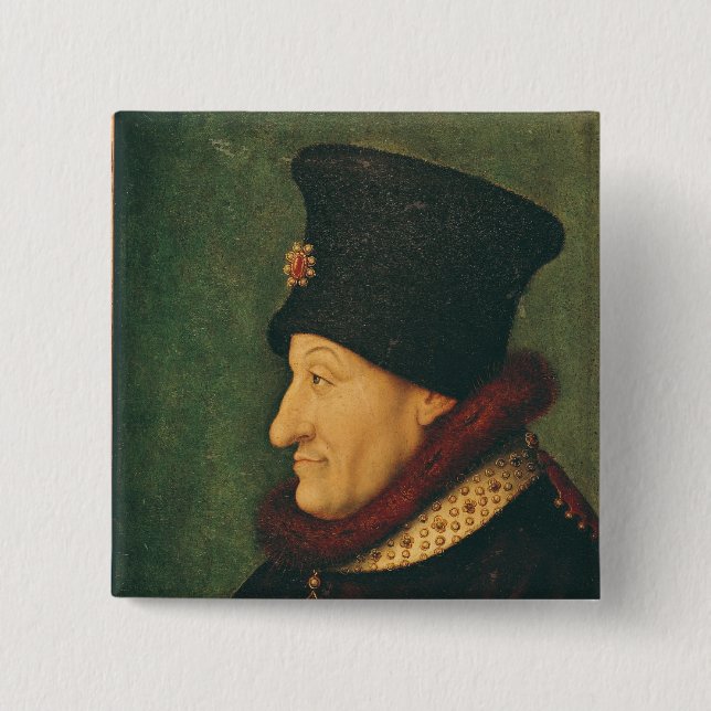 Philippe av frankrikehertigen av Burgundy Knapp (Framsida)