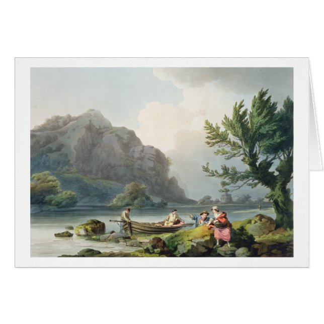 Philippe de Loutherbourg | Sjö i Wyndermere, från Hälsningskort (Framsidan Horizontal)