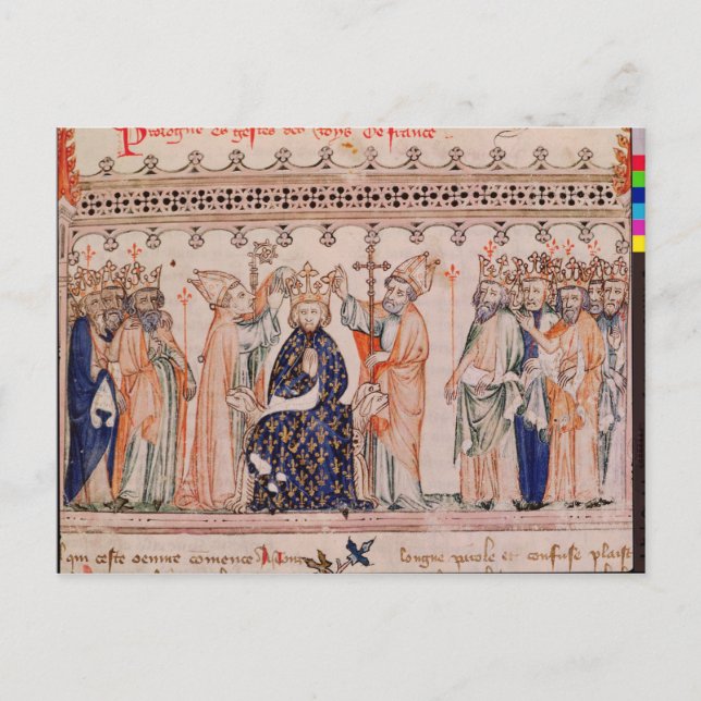 Philippe III le Hardi Kung av Vykort (Framsida)