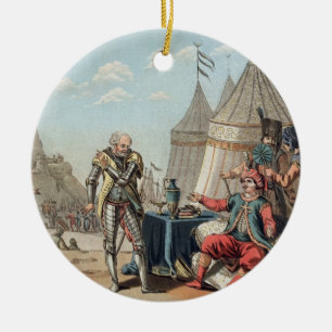 Philippe Villiers de L'Isle-Adam (1464-1534) refus Julgransprydnad Keramik