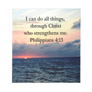 PHILIPPIANER 4:13 SUNRISE DESIGN ANTECKNINGSBLOCK