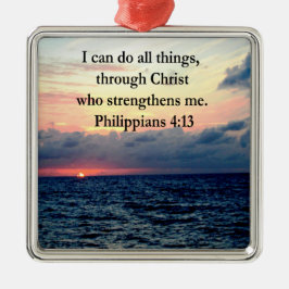 PHILIPPIANER 4:13 SUNRISE DESIGN JULGRANSPRYDNAD METALL