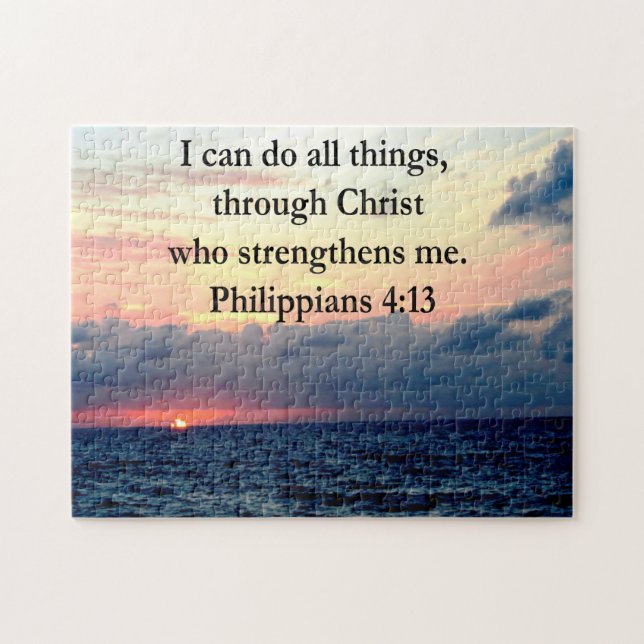 PHILIPPIANER 4:13 SUNRISE DESIGN PUSSEL (Horisontell)