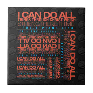 Philippians4:13 belägger med tegel kakelplatta
