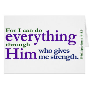 Philippians4:13 Hälsningskort