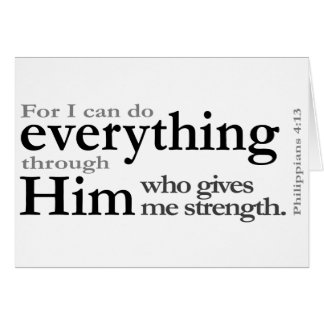 Philippians4:13 Hälsningskort