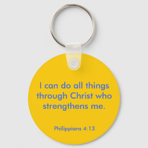 Philippians4:13 Nyckelring