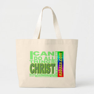 Philippians4:13manar, kvinnor, ungar, husdjur, jumbo tygkasse