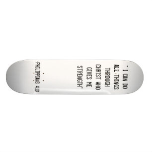 Philippians4:13skateboard Skateboard Bräda 20,5 Cm
