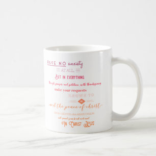 Philippians4:6 - 7 kaffemugg