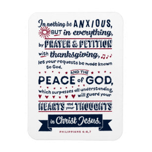 Philippians4:6, 7 magnet