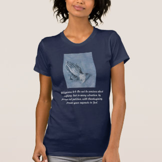 Philippians4:6 som ber händerdamT-tröja, Tee Shirt