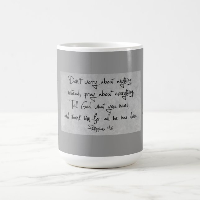 Philippians4:6mugg Kaffemugg (Center)