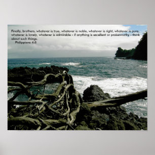 Philippians4:8affisch Poster