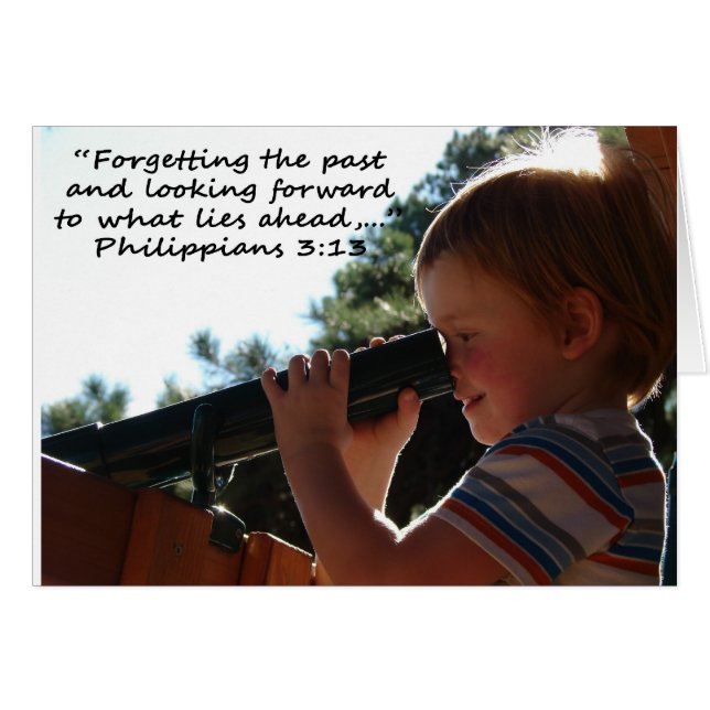 "Philippians 3:13" av Carter L. Shepard Hälsningskort (Framsidan Horizontal)
