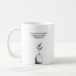 Philippians 4:13 Bible Verse Christian Gift Mug Kaffemugg