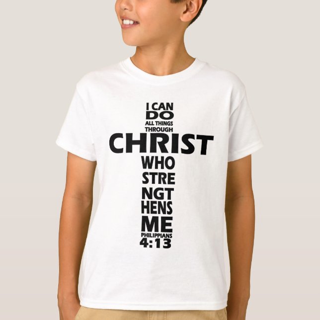 PHILIPPIANS 4:13 - KOR - JAG KAN GÖRA ALLA SAK T SHIRT (Framsida)