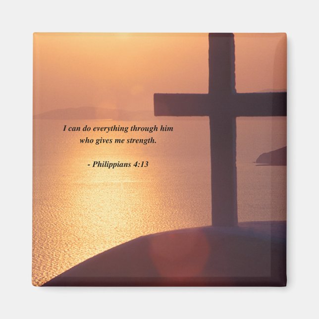 PHILIPPIANS 4:13 MAGNET (Framsidan)