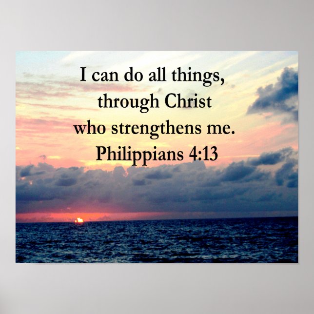 PHILIPPIANS 4:13 POSTER (Framsidan)