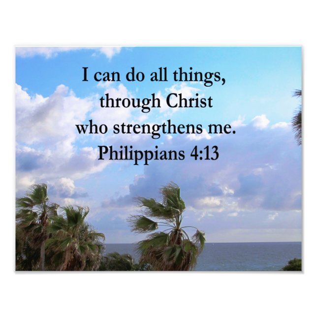 PHILIPPIANS 4:13 PRAYER FOTOTRYCK (Framsidan)