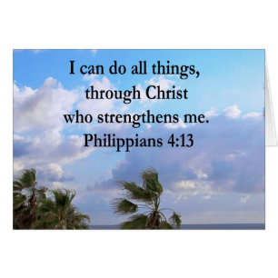 PHILIPPIANS 4:13 PRAYER HÄLSNINGSKORT