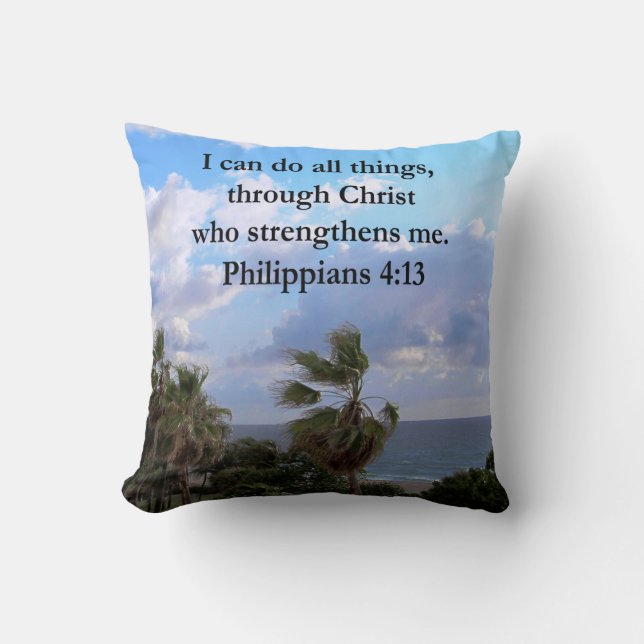 PHILIPPIANS 4:13 PRAYER KUDDE (Framsida)