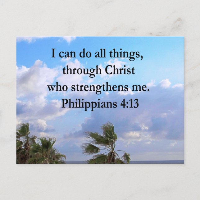 PHILIPPIANS 4:13 PRAYER VYKORT (Framsida)