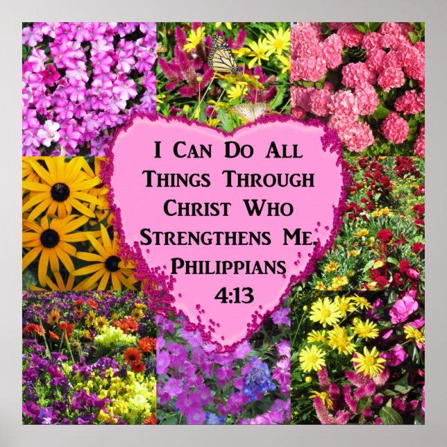 PHILIPPIANS 4:13 SCRIPTURE VERSE POSTER (Framsidan)