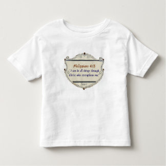 Philippians 4:13 Shield Toddler's Tee Shirt