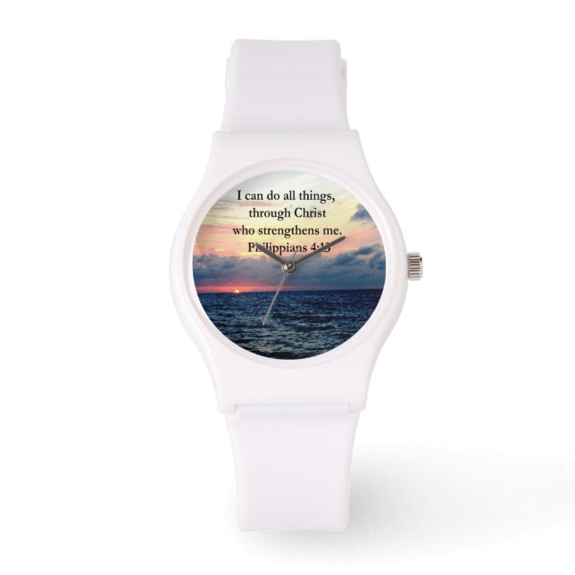 PHILIPPIANS 4:13 SUNRISE DESIGN ARMBANDSUR (Framsida)