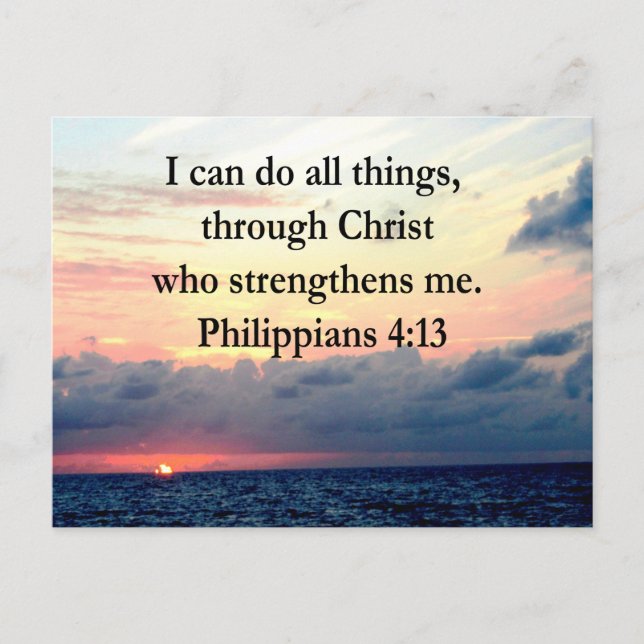 PHILIPPIANS 4:13 VYKORT (Framsida)