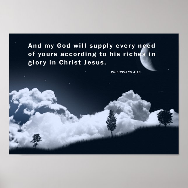 PHILIPPIANS 4:19 POSTER (Framsidan)
